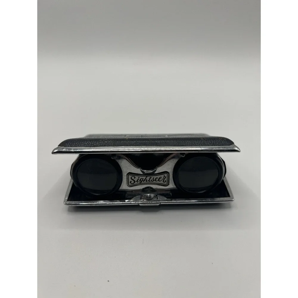 Vintage Sightseer Opera Glasses Folding Binoculars Pocket Size Made in Japan